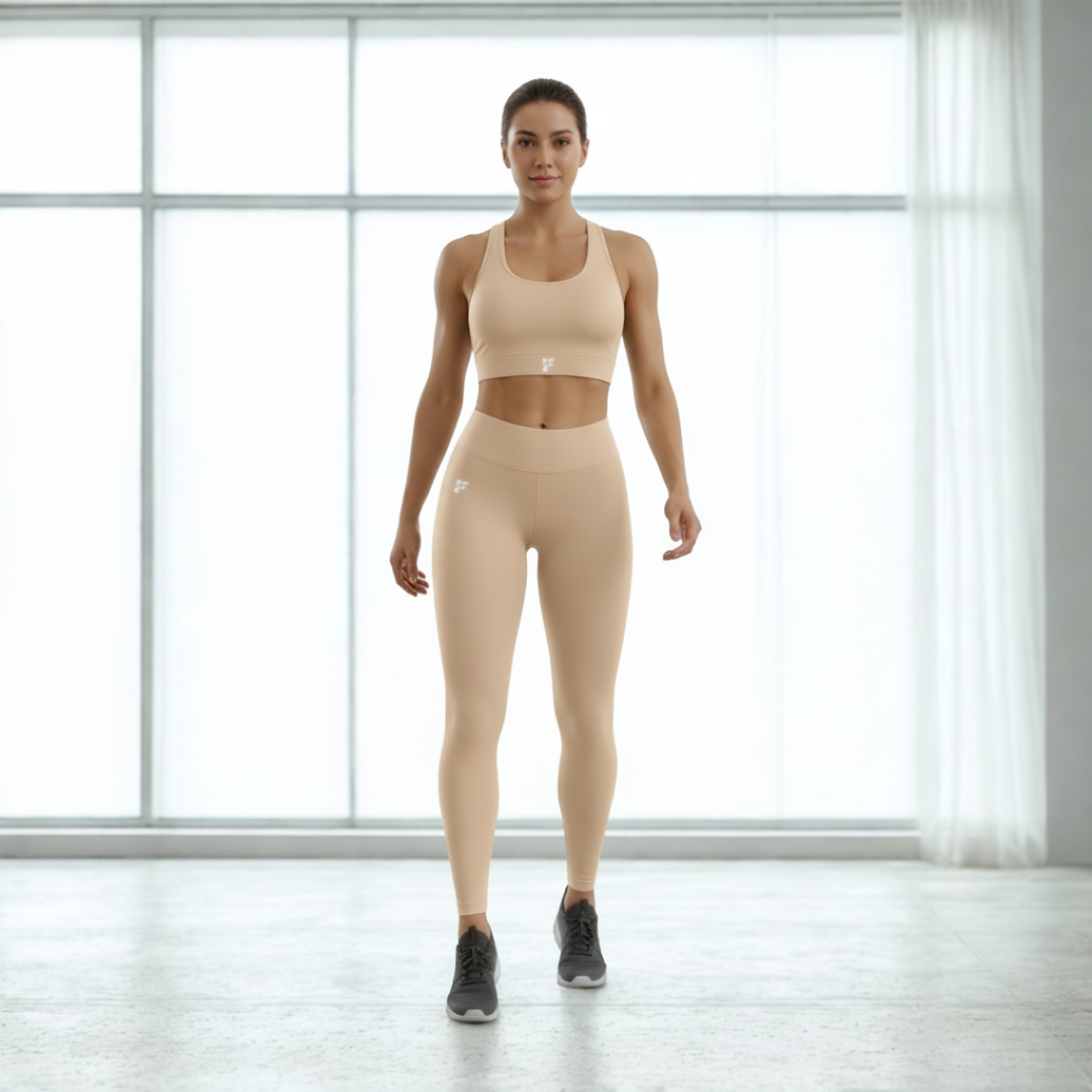 SandBeige Seamless Activewear Set