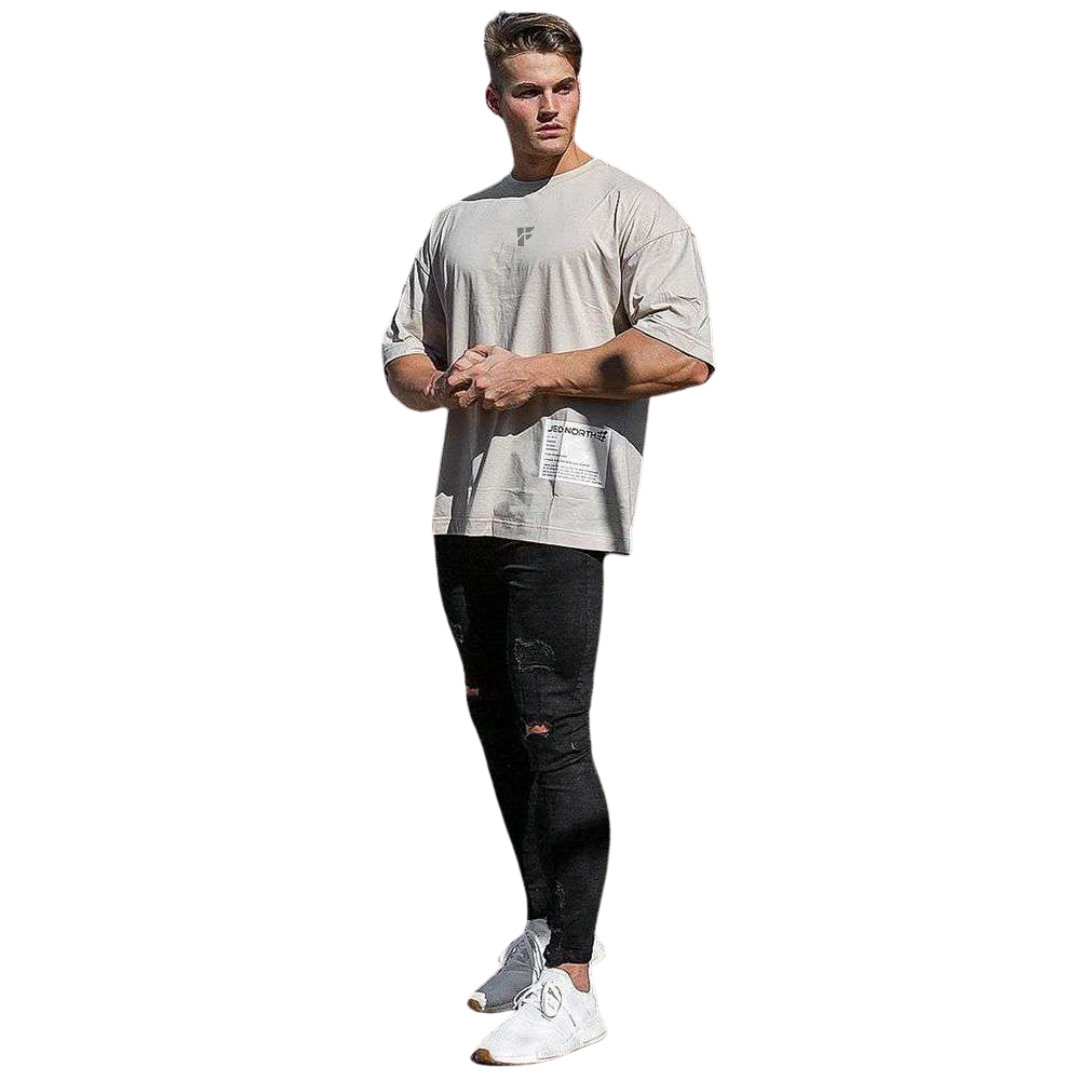 Oversized T-Shirt – Stone Grey Edition