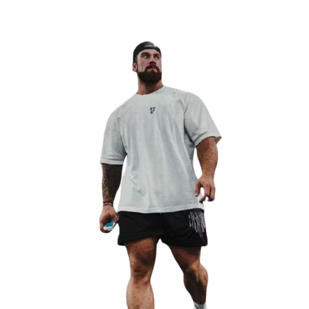 Oversized Training T-Shirt – Ice White Edition