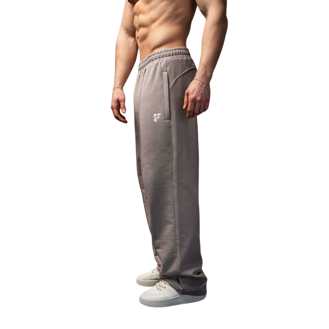 Men’s Relaxed Fit Joggers – Stone Grey Edition
