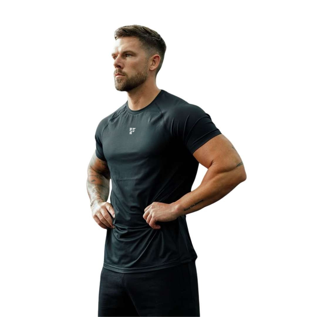 Compression Training Tee – Jet Black Edition