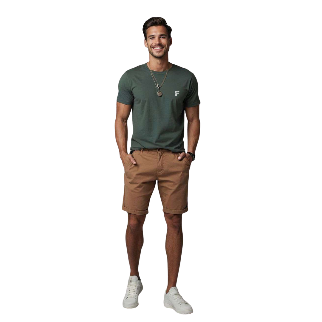 Casual Stretch Shorts – Desert Brown Edition