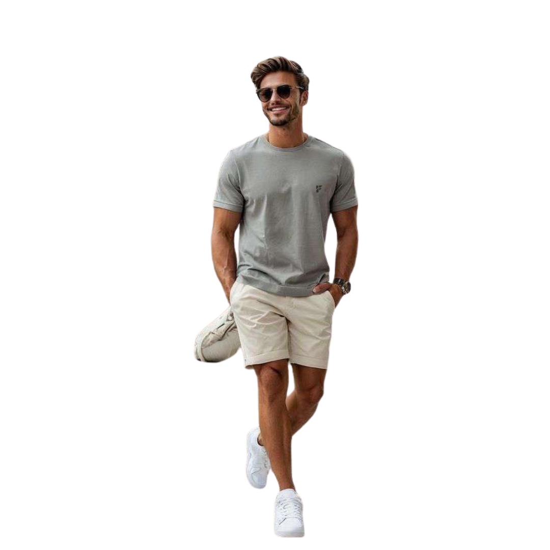 Minimal T-Shirt – Sage Grey Edition