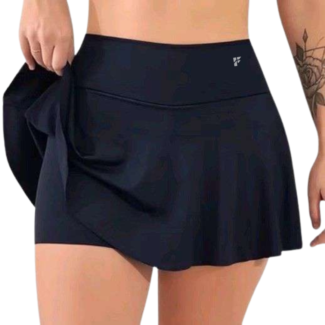 Women’s Active Skort – Jet Black